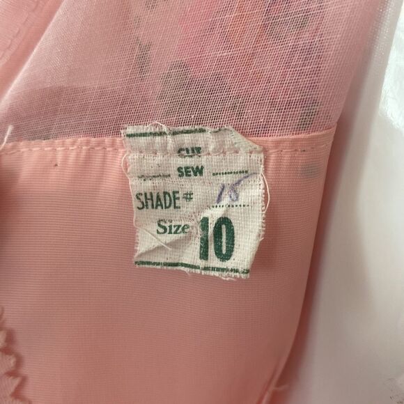 Vintage Pink Floral Victorian Style High Neck Maxi Dress Size Small - Picture 7 of 16